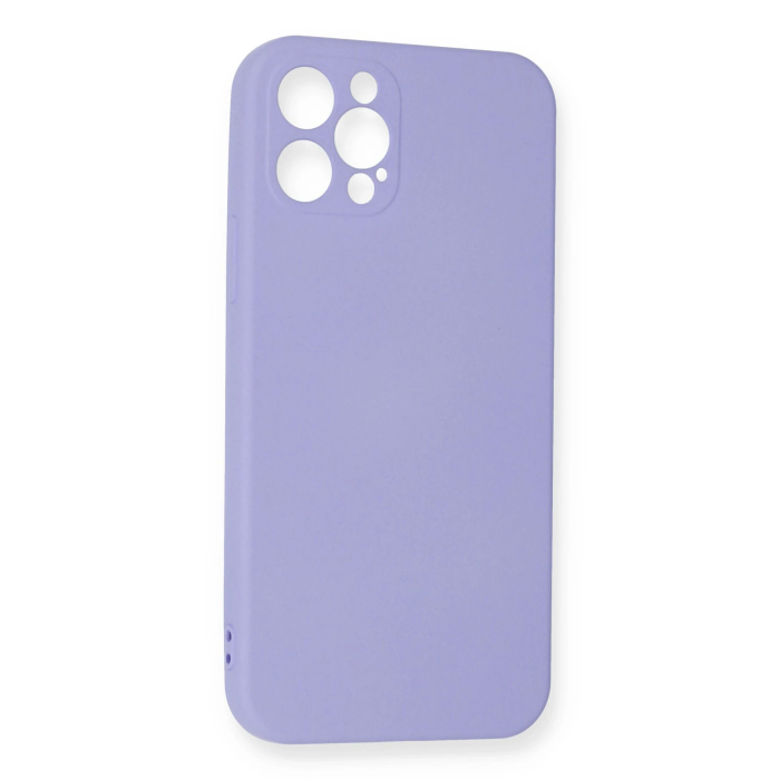 BFS  iPhone 12 Pro Max Kılıf Nano içi Kadife Silikon - Lila