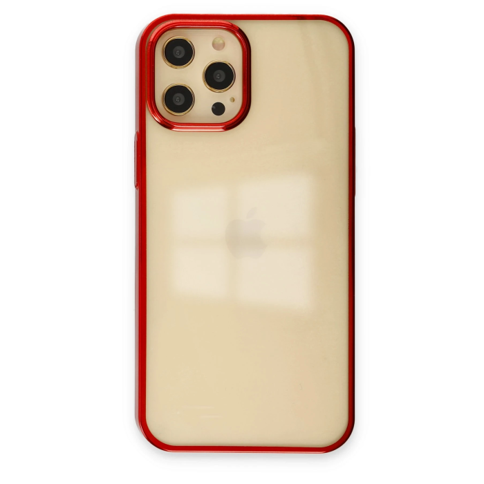 BFS  iPhone 12 Pro Max Kılıf Element Silikon - Kırmızı
