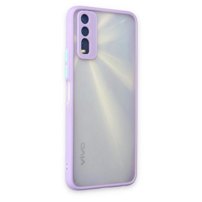 BFS  Vivo Y11S Kılıf Montreal Silikon Kapak - Mor