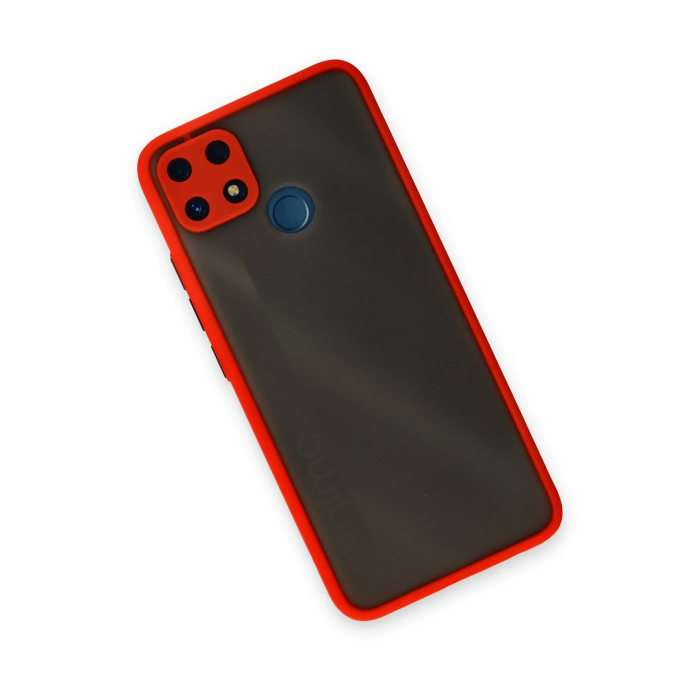 BFS  Realme C25 Kılıf Montreal Silikon Kapak - Kırmızı
