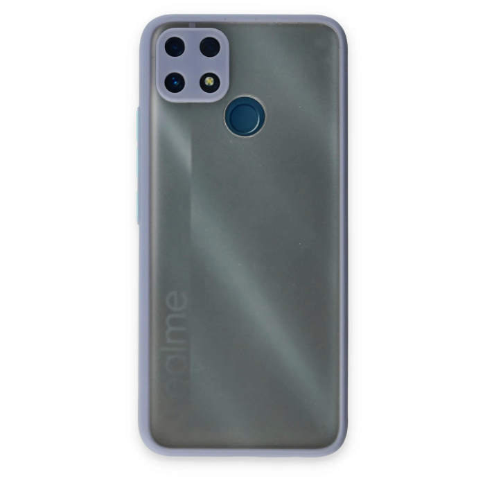 BFS  Realme C25 Kılıf Montreal Silikon Kapak - Gri