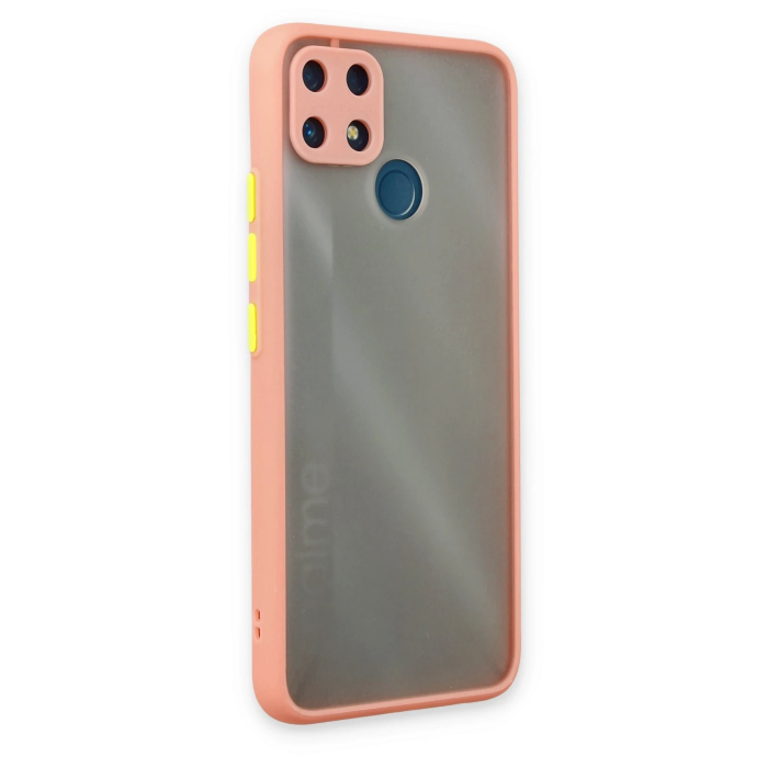BFS  Realme C25 Kılıf Montreal Silikon Kapak - Pembe
