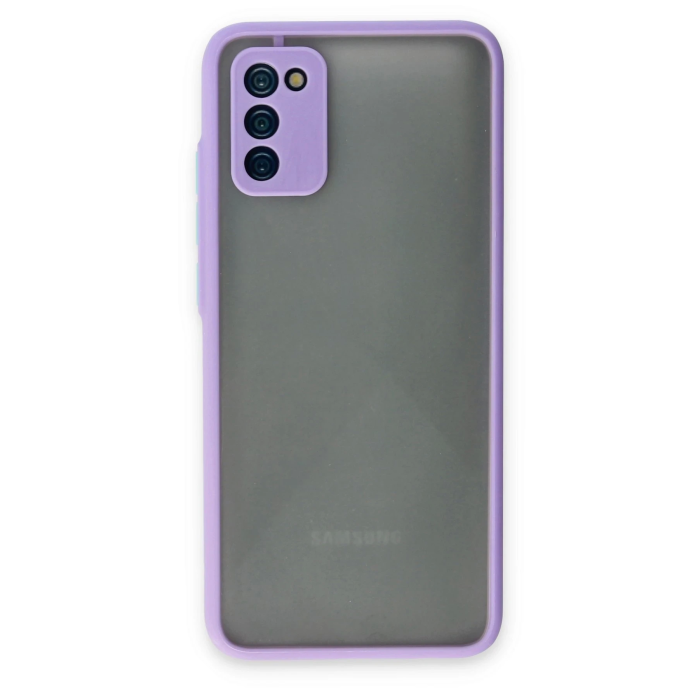 BFS  Samsung Galaxy A02S Kılıf Montreal Silikon Kapak - Mor