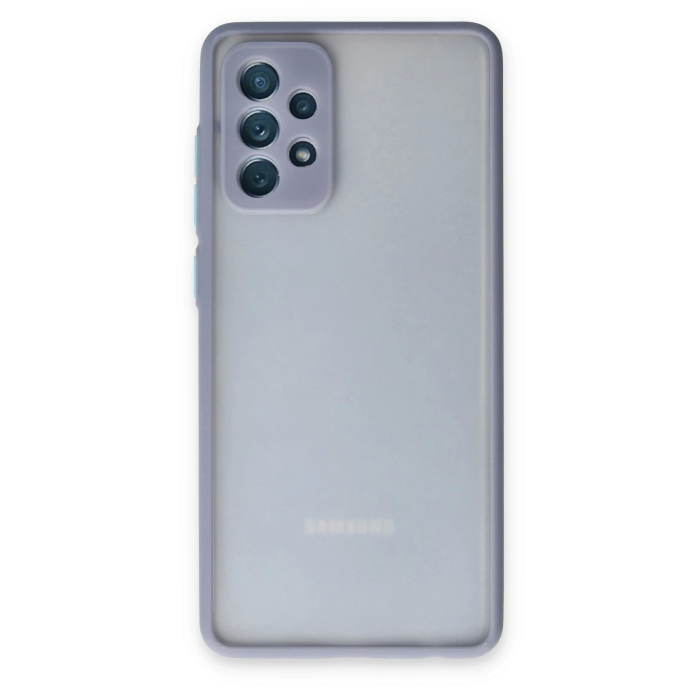 BFS  Samsung Galaxy A72 Kılıf Montreal Silikon Kapak - Gri
