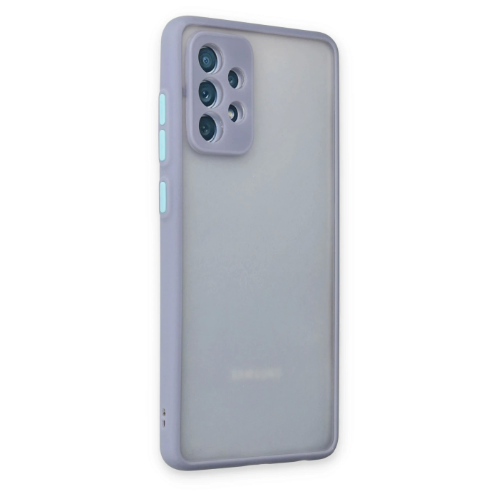 BFS  Samsung Galaxy A72 Kılıf Montreal Silikon Kapak - Gri