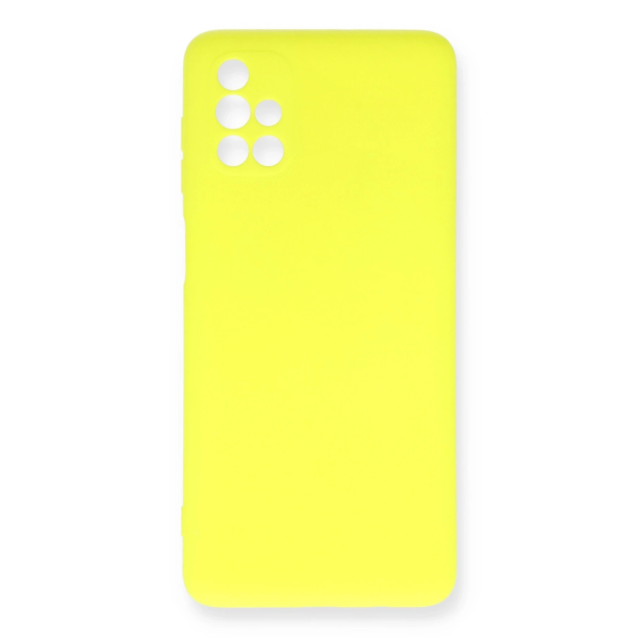 BFS  Samsung Galaxy M51 Kılıf Nano içi Kadife Silikon - Sarı