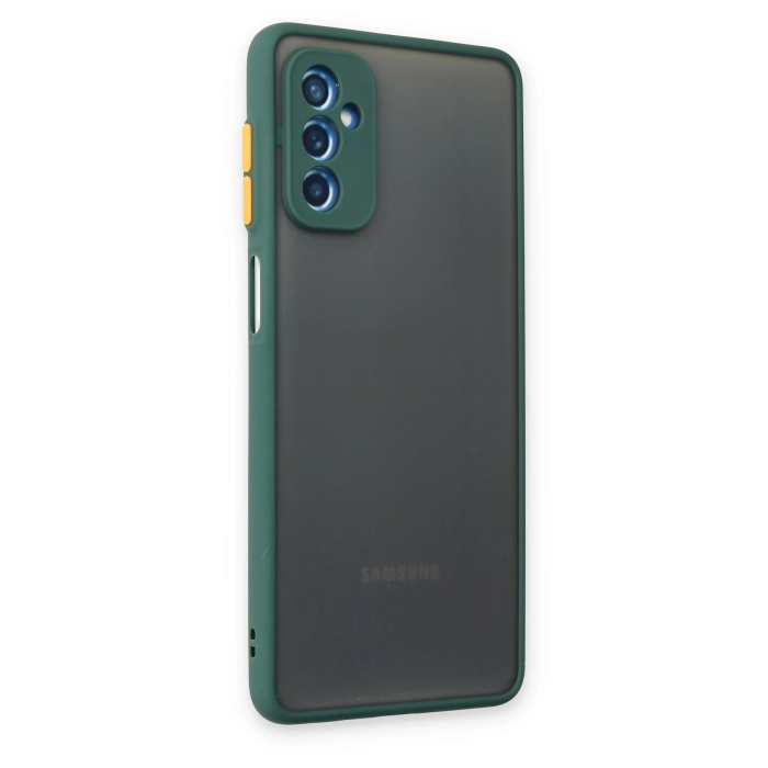 BFS  Samsung Galaxy M52 5G Kılıf Montreal Silikon Kapak - Yeşil
