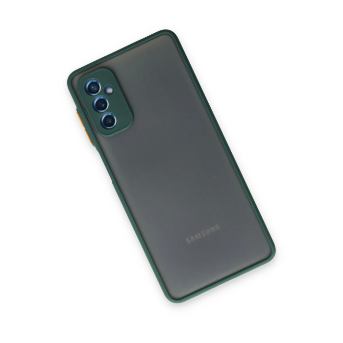 BFS  Samsung Galaxy M52 5G Kılıf Montreal Silikon Kapak - Yeşil