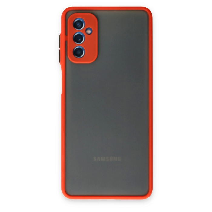 BFS  Samsung Galaxy M52 5G Kılıf Montreal Silikon Kapak - Kırmızı