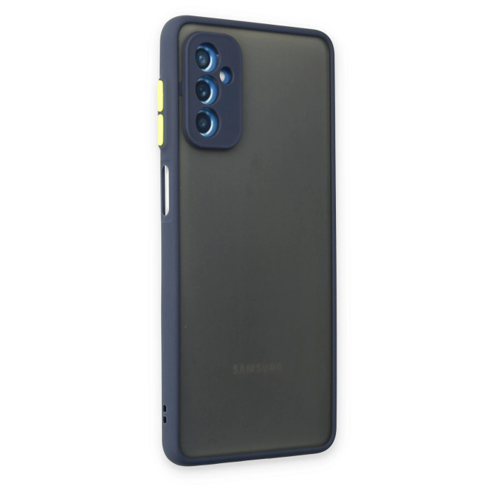 BFS  Samsung Galaxy M52 5G Kılıf Montreal Silikon Kapak - Lacivert