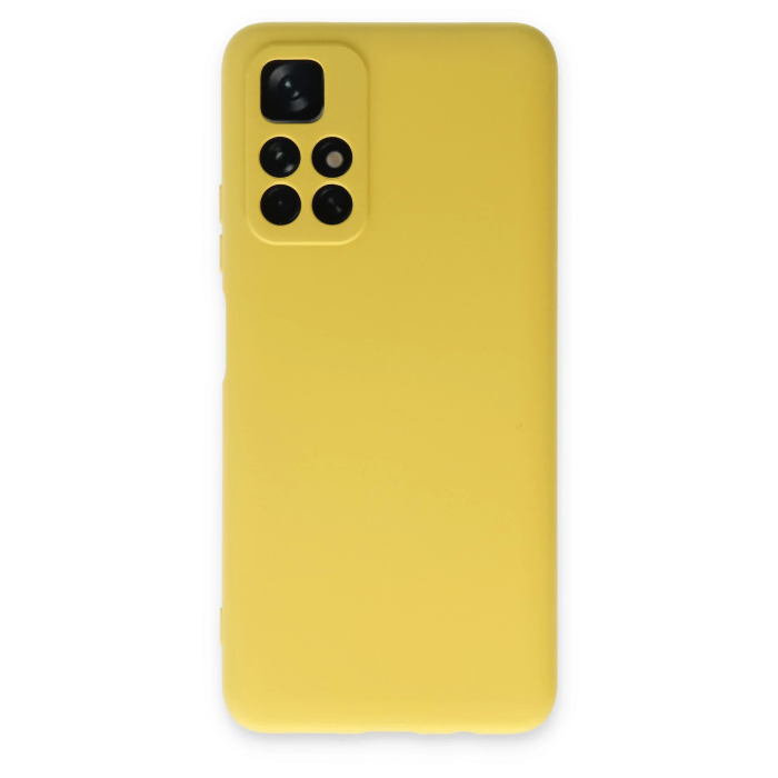BFS  Xiaomi Redmi Note 11T Kılıf Nano içi Kadife Silikon - Sarı