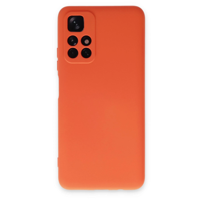 BFS  Xiaomi Redmi Note 11T Kılıf Nano içi Kadife Silikon - Turuncu
