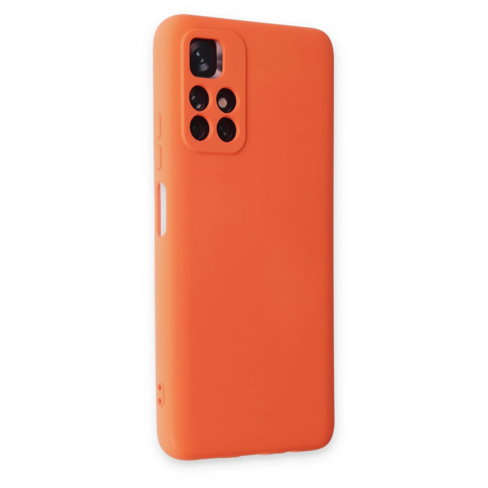 BFS  Xiaomi Redmi Note 11T Kılıf Nano içi Kadife Silikon - Turuncu