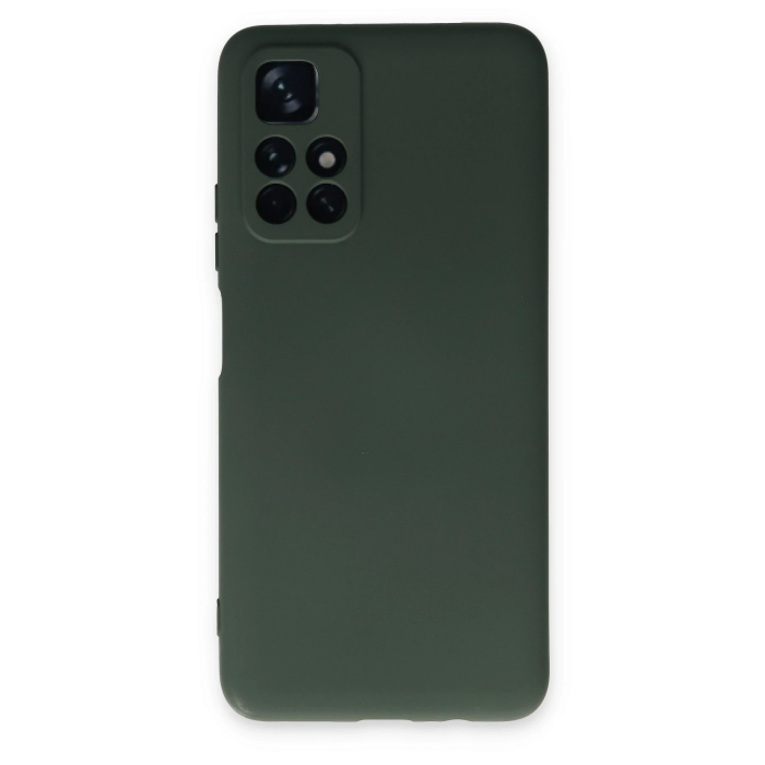 BFS  Xiaomi Redmi Note 11T Kılıf Nano içi Kadife Silikon - Koyu Yeşil