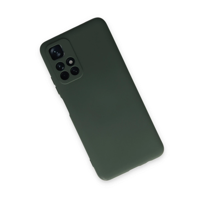 BFS  Xiaomi Redmi Note 11T Kılıf Nano içi Kadife Silikon - Koyu Yeşil