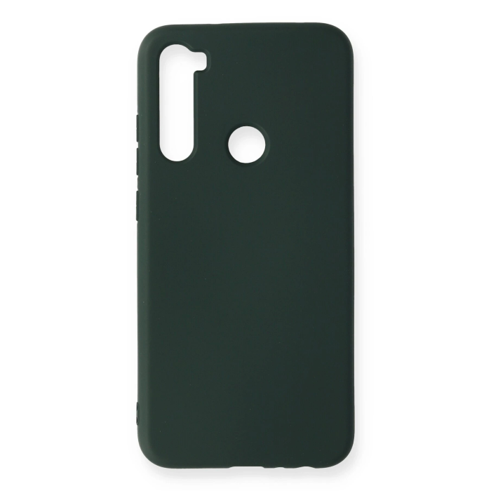 BFS  Xiaomi Redmi Note 8 Kılıf Nano içi Kadife Silikon - Koyu Yeşil