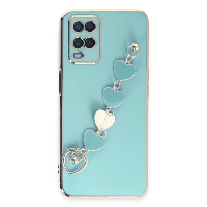 BFS  Oppo A54 4G Kılıf Esila Silikon - Su Yeşili