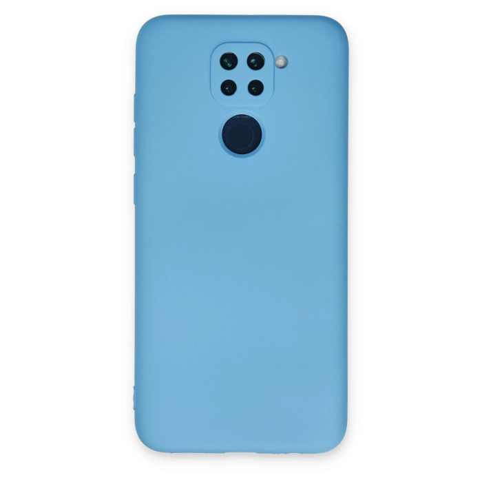 BFS  Xiaomi Redmi Note 9 Kılıf Nano içi Kadife Silikon - Mavi