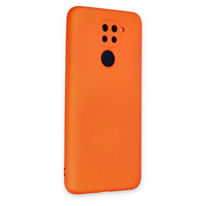 BFS  Xiaomi Redmi Note 9 Kılıf Nano içi Kadife Silikon - Turuncu
