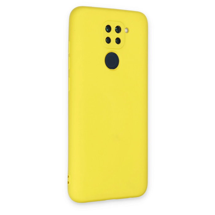 BFS  Xiaomi Redmi Note 9 Kılıf Nano içi Kadife Silikon - Sarı