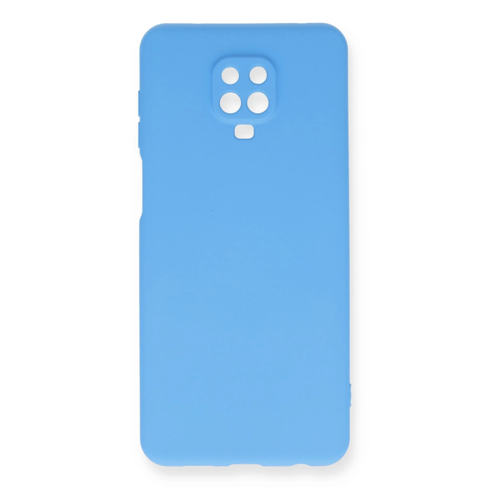 BFS  Xiaomi Redmi Note 9 Pro Kılıf Nano içi Kadife Silikon - Mavi