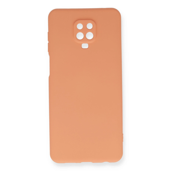 BFS  Xiaomi Redmi Note 9 Pro Kılıf Nano içi Kadife Silikon - Turuncu