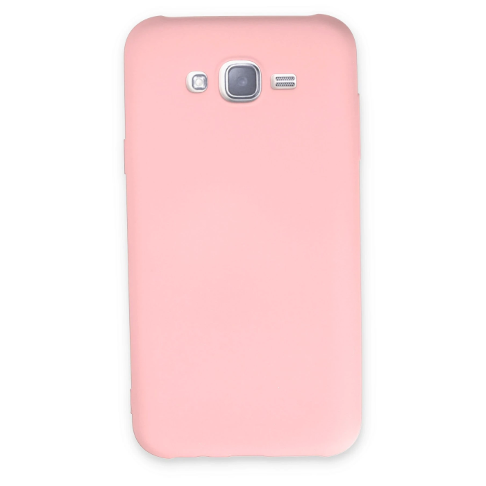 BFS  Samsung Galaxy J7 Kılıf Nano içi Kadife Silikon - Pudra