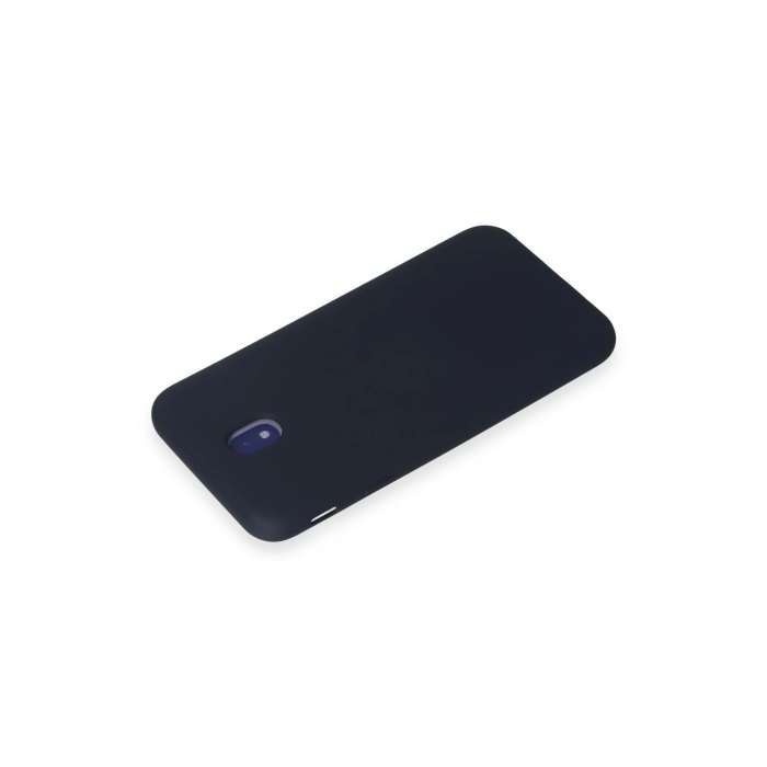 BFS  Samsung Galaxy J7 Pro / J730 Kılıf Nano içi Kadife Silikon - Koyu Mavi