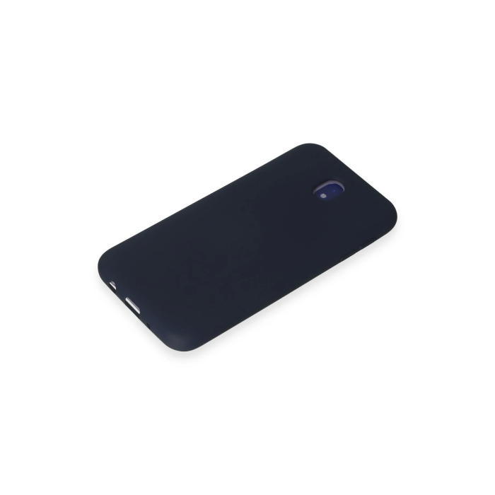 BFS  Samsung Galaxy J7 Pro / J730 Kılıf Nano içi Kadife Silikon - Koyu Mavi