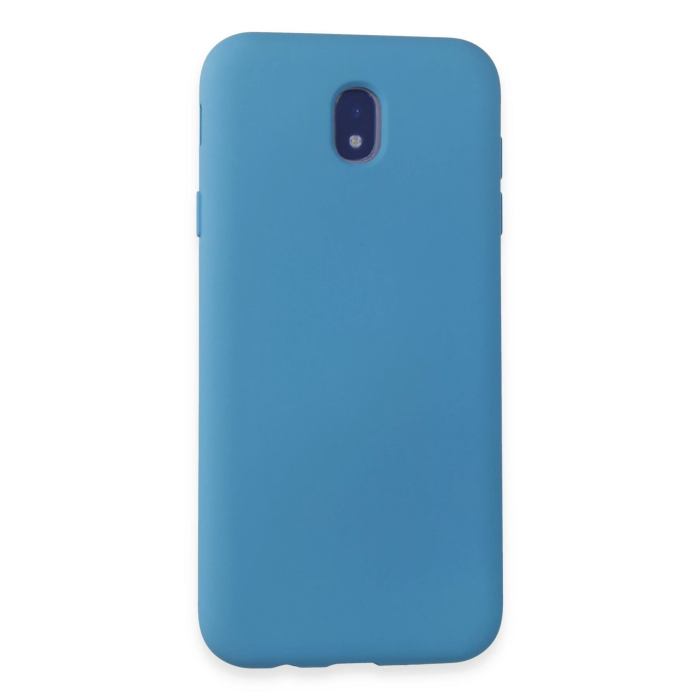 BFS  Samsung Galaxy J7 Pro / J730 Kılıf Nano içi Kadife Silikon - Mavi