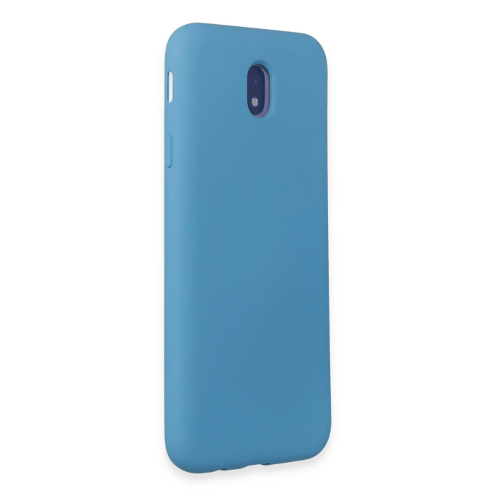 BFS  Samsung Galaxy J7 Pro / J730 Kılıf Nano içi Kadife Silikon - Mavi