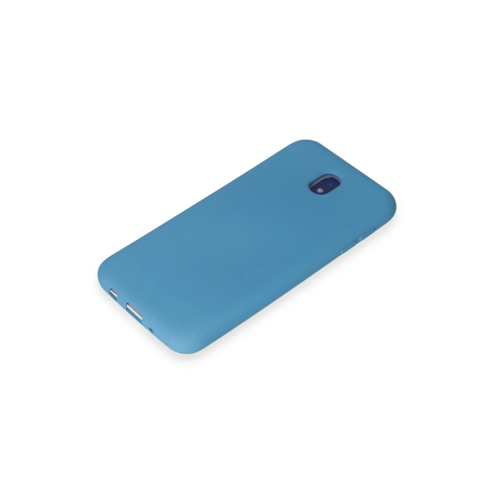 BFS  Samsung Galaxy J7 Pro / J730 Kılıf Nano içi Kadife Silikon - Mavi