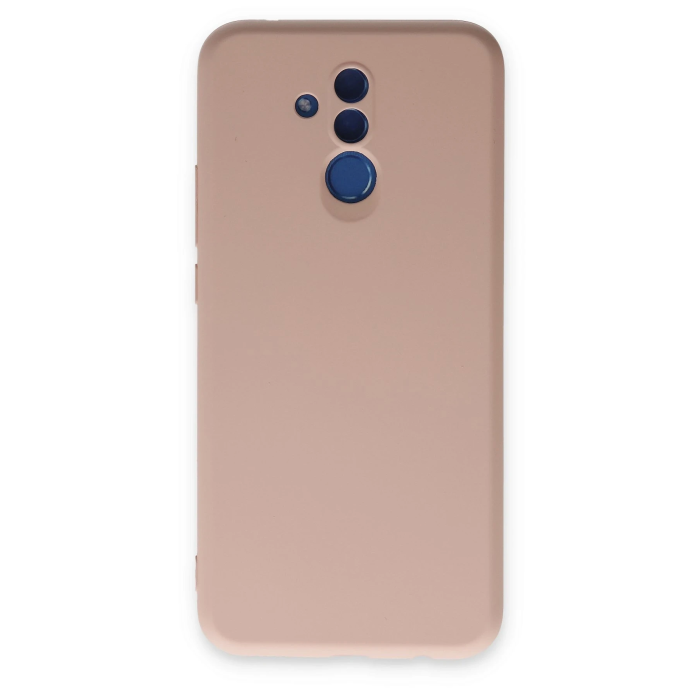 BFS  Huawei Mate 20 Lite Kılıf Nano içi Kadife Silikon - Pudra