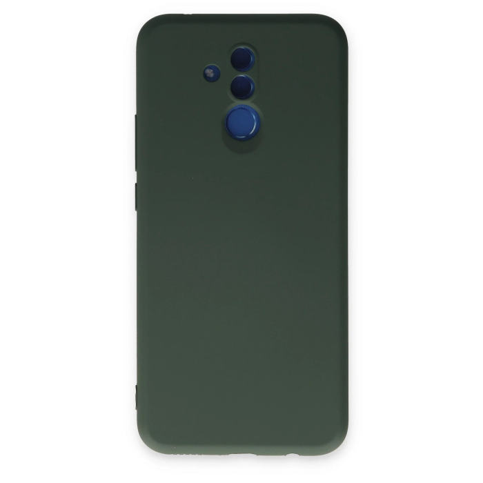 BFS  Huawei Mate 20 Lite Kılıf Nano içi Kadife Silikon - Koyu Yeşil