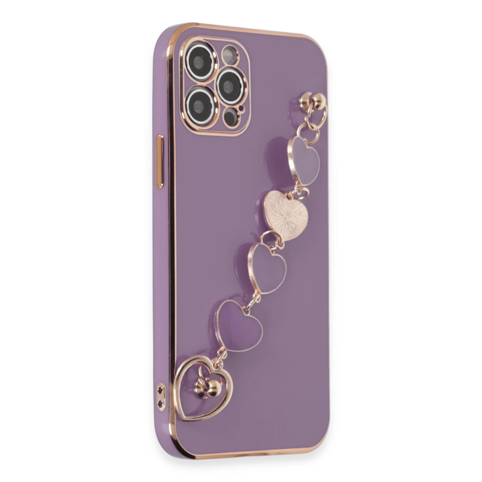 BFS  iPhone 12 Pro Kılıf Esila Silikon - Mor