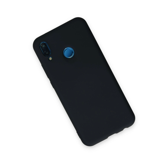 BFS  Huawei P20 Lite Kılıf Nano içi Kadife Silikon - Lacivert