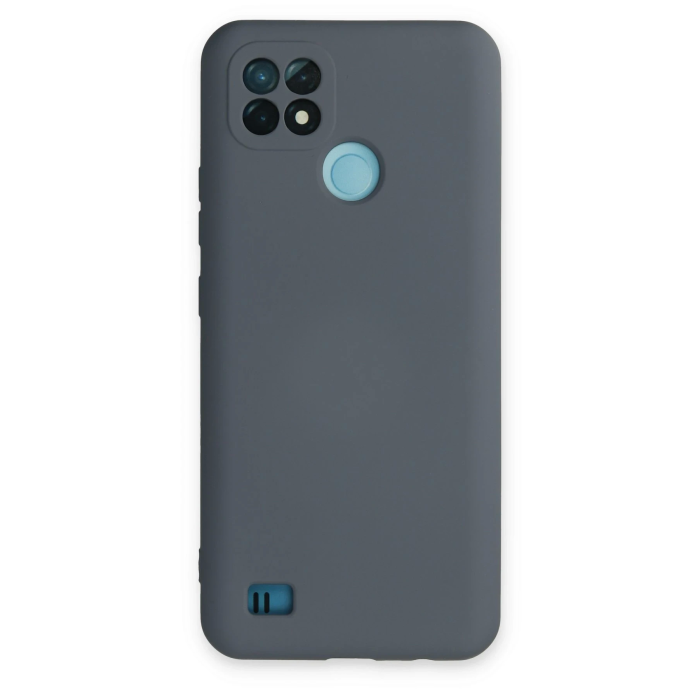 BFS  Realme C21 Kılıf Nano içi Kadife Silikon - Gri