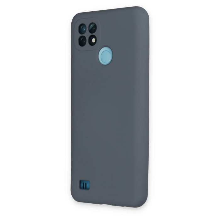 BFS  Realme C21 Kılıf Nano içi Kadife Silikon - Gri