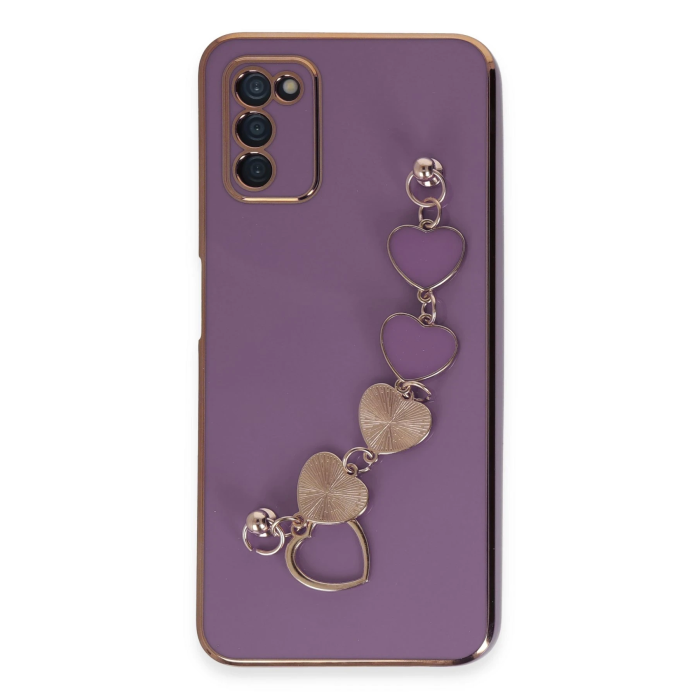BFS  Samsung Galaxy A03S Kılıf Esila Silikon - Mor