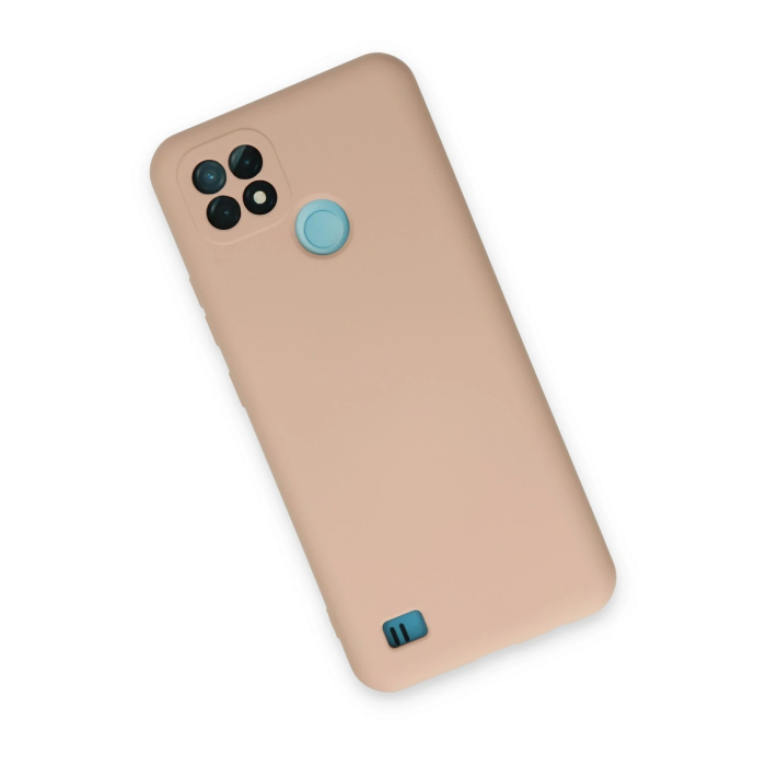 BFS  Realme C21 Kılıf Nano içi Kadife Silikon - Pudra