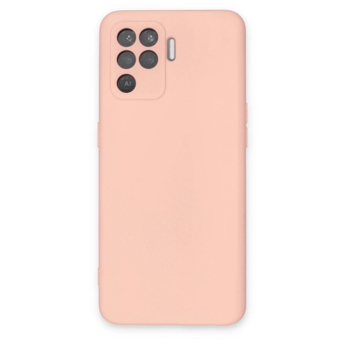 BFS  Oppo Reno 5 Lite Kılıf Nano içi Kadife Silikon - Pudra