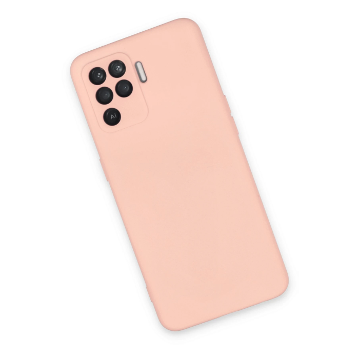 BFS  Oppo Reno 5 Lite Kılıf Nano içi Kadife Silikon - Pudra