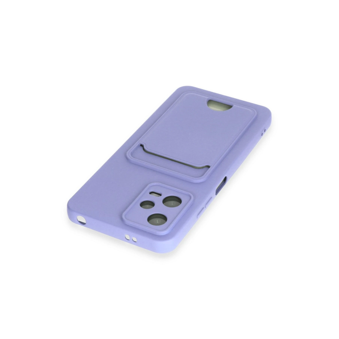 BFS  Xiaomi Redmi Note 12 4G Kılıf Kelvin Kartvizitli Silikon - Lila