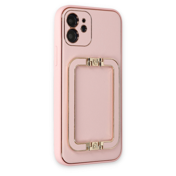 BFS  iPhone 12 Kılıf Coco Elit Kapak - Pembe