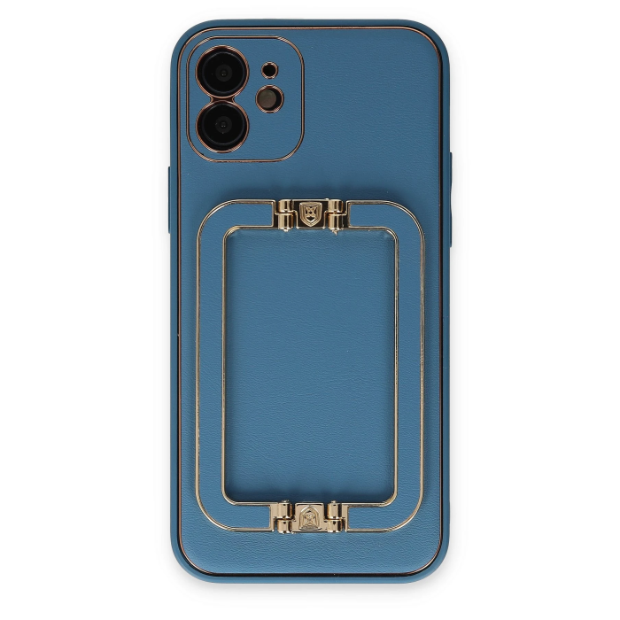BFS  iPhone 12 Kılıf Coco Elit Kapak - Mavi