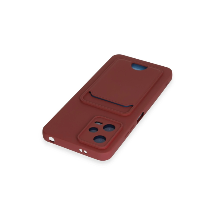 BFS  Xiaomi Redmi Note 12 4G Kılıf Kelvin Kartvizitli Silikon - Bordo