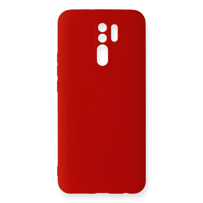 BFS  Xiaomi Redmi 9 Kılıf Nano içi Kadife Silikon - Kırmızı