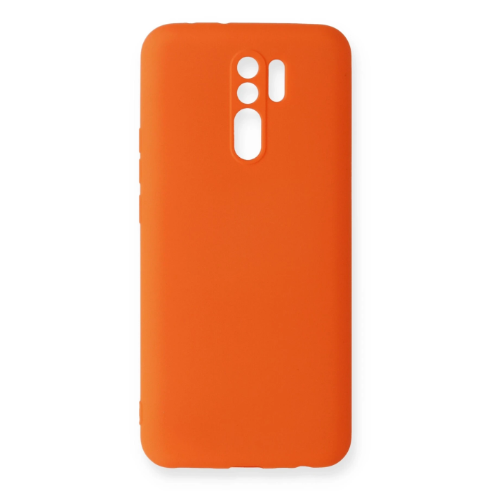 BFS  Xiaomi Redmi 9 Kılıf Nano içi Kadife Silikon - Turuncu