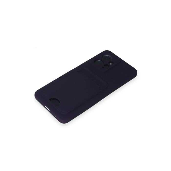 BFS  Xiaomi Redmi Note 12 4G Kılıf Kelvin Kartvizitli Silikon - Derin Mor