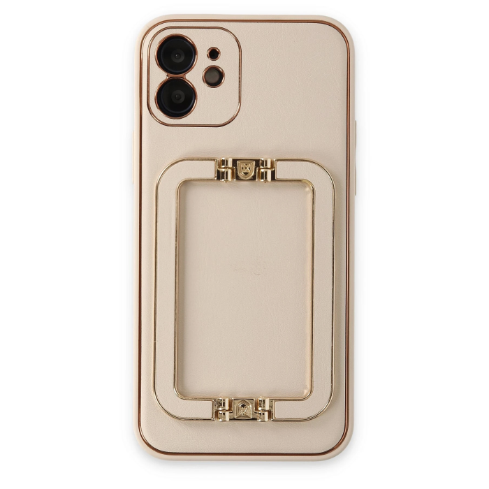 BFS  iPhone 12 Kılıf Coco Elit Kapak - Gold